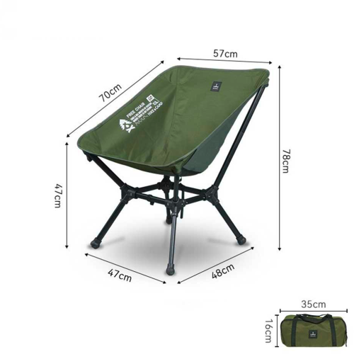 BusBoxx Defthike faltbarer Campingstuhl Free Chair Grün - Faltstühle