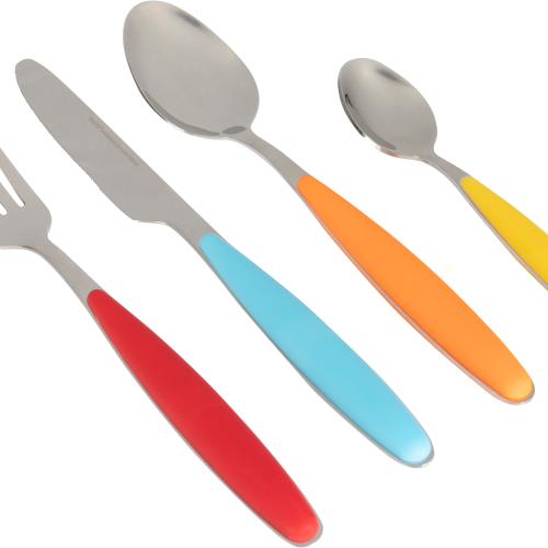 Gimex Colour Line Rainbow Besteck 16 teilig - Campingbesteck