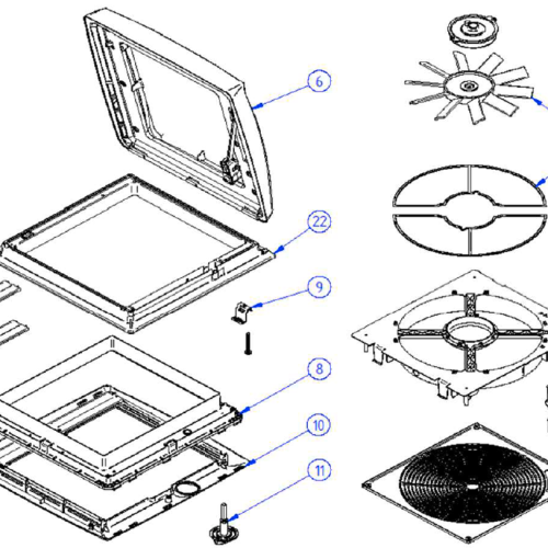 Thule Moskitonetz Rollo für Dachfenster Mosquito V04 assy - Türvorhänge & Fliegengitter