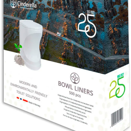 Cinderella Bowl Liner Travel Papierbeutel 500 Stück für Cinderella Travel - Toilettenbeutel & Toilettenzubehör