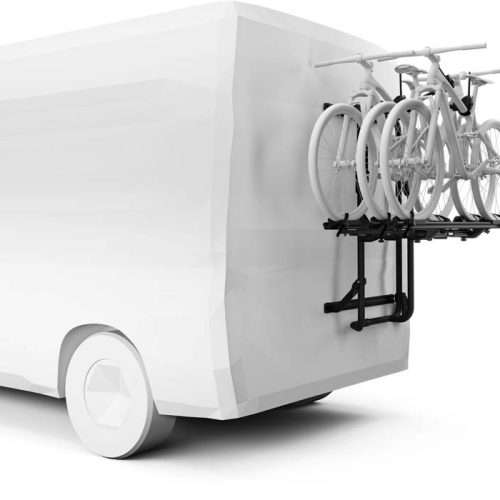 Thule VeloTrack Fahrradträger für Ducato / Jumper / Boxer / Movano / Proace Max passend für 2 Fahrräder, E-Bike geeignet - Heck-Fahrradträger