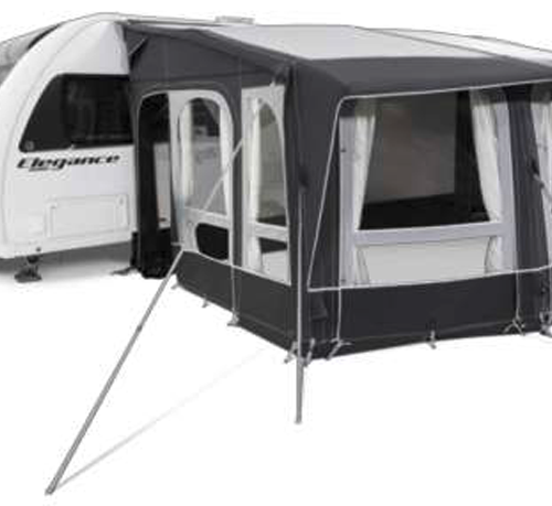 Dometic Ace AIR All-Season 500 S Aufblasbares statisches Vorzelt Anbauhöhe 235 – 265 cm Breite 5 m - Teilvorzelte