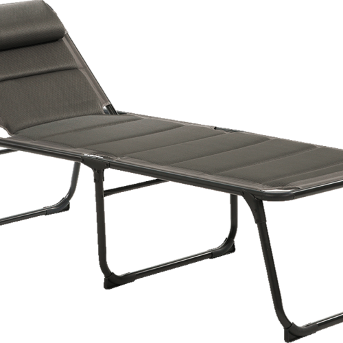 Travellife Barletta Liege Klappbar mit dem abnehmbaren Kopfkissen Dark Grey - Liegen