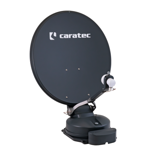Caratec Smart D Sat Antenne CASAT500S Twin LNB ready 50 cm grau - Camping-Sat-Anlagen