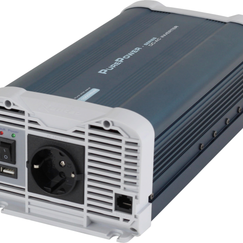 Xenteq PurePower Wechselrichter 12 V DC - 230 V AC 1000 Watt reine Sinuswelle mit App-Funktion - Wechselrichter & Spannungswandler