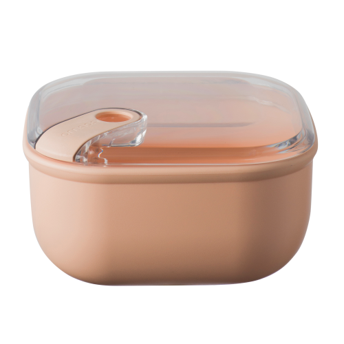 Omada Brotdose quadratisch 1 Liter rosa - Lebensmittelbehälter / Vorratsdosen