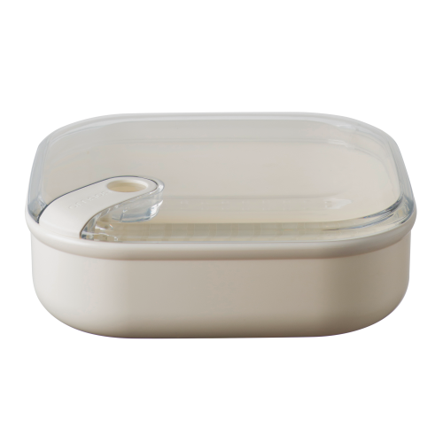 Omada niedrige Brotdose 1 Liter beige - Lebensmittelbehälter / Vorratsdosen