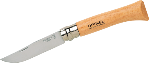 Opinel N°10 Taschenmesser Klingenlänge 10 cm rostfreier Stahl - Campingbesteck