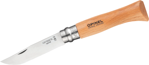 Opinel N°08 Taschenmesser Klingenlänge 8,5 cm rostfreier Stahl - Campingbesteck