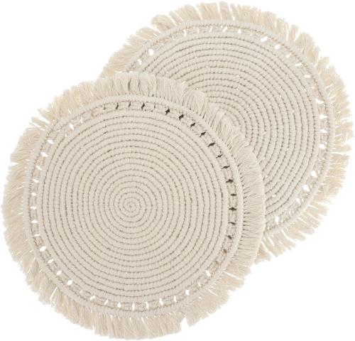 Camplife Makramee Untersetzer 2-tlg. groß Ø 36 cm - Sonstiges Küchenzubehör
