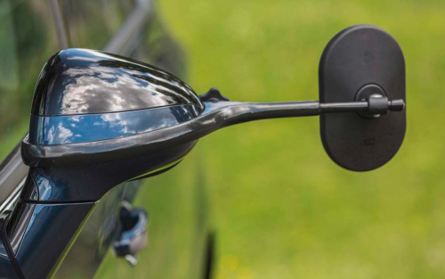 Emuk Wohnwagenspiegel für Audi A3 8Y (auch Sportback) ab 03/20, S3 8Y Sportback und Limousine ab 10/20 - Fahrzeugspezifische Caravanspiegel