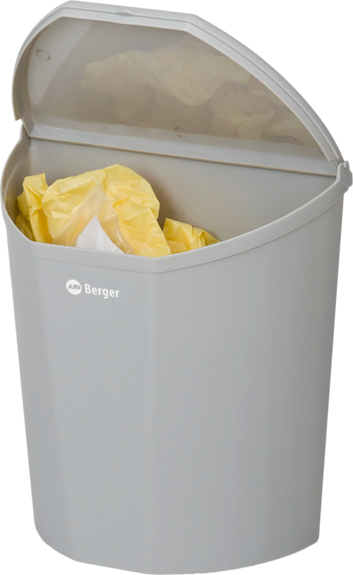 Berger Abfalleimer 6 Liter grau - Abfallbehälter