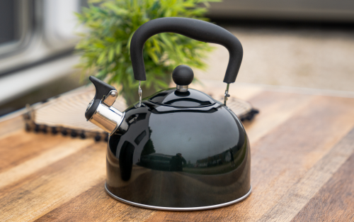 Berger Wasserkessel mit Signalpfeife Schwarz 2,2 Liter - Wasserkessel