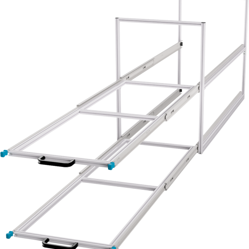 SYS-RACK Kastenwagen Heckauszug Regal-System 124 x 49 x 70,5 cm - Transportieren & Befestigen