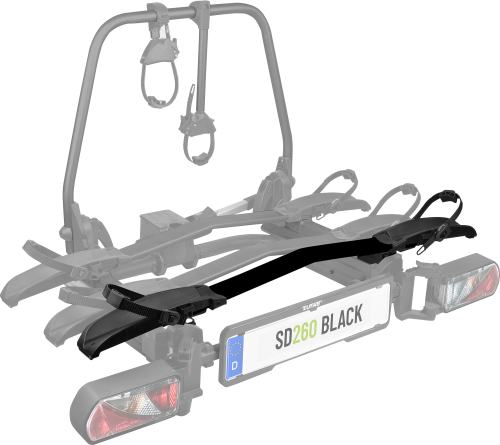 Eufab Erweiterungsschiene 3. Fahrrad für SD260 Kupplungsträger schwarz - Fahrradschienen