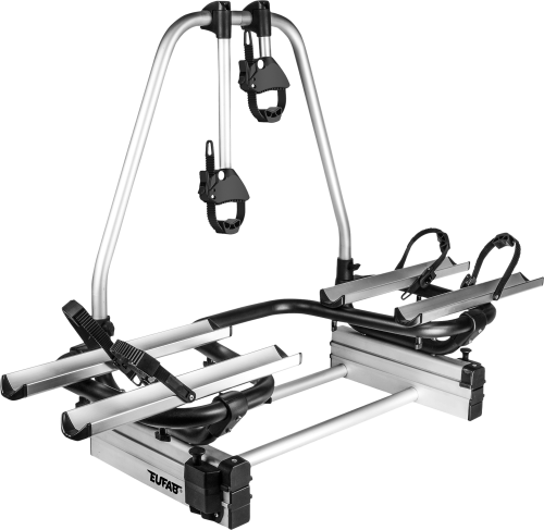 Eufab Fahrradträger für die Deichsel BS260 für 2 Fahrräder, E-Bike geeignet - Deichsel-Fahrradträger