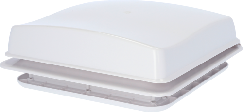 Berger Turbo Vent Dachhaube mit Ventilator 28 x 28 cm 12 V weiß - Kühl unterwegs