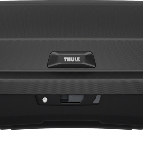 Thule Santu Heckbox für Fahrradträger passend für Thule Epos/EasyFold 3/EasyFold XT mit Adapter - Transportboxen