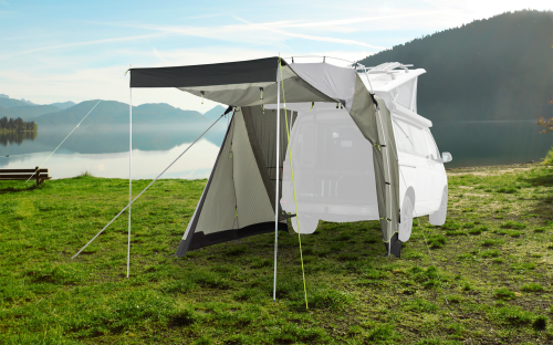 Outwell Sandcrest L Vorzelt / Heckzelt für Campingbusse / Transporter Grün - Heckzelte