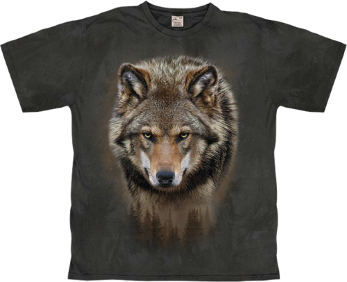 Harlequin Lone Wolf Herren T-Shirt dunkelgrau S - Herrenshirts, -hemden & -pullover