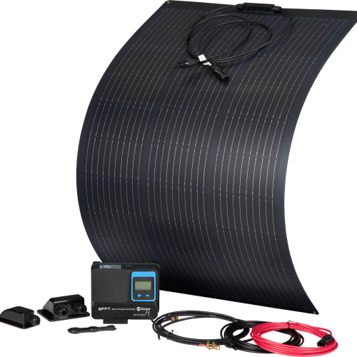 Berger Komplettanlage Deluxe Flex flexibles Solarpanel Set 100 W - Solar-Komplettsets