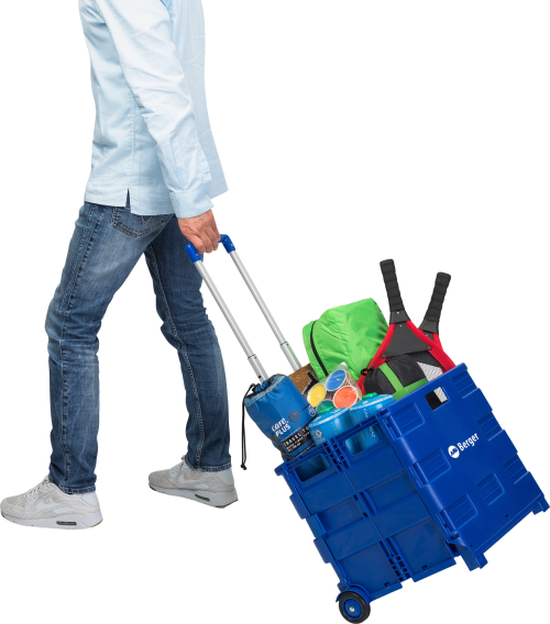 Berger Einkaufstrolley XL faltbar 42 x 40 x 37 cm - Transportieren & Befestigen