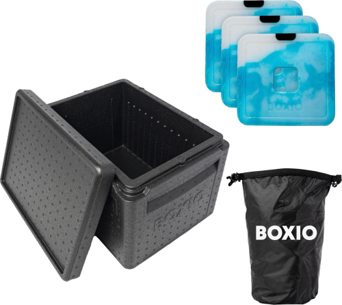 Boxio Cool Plus passives Kühlbox-Set 5-tlg. inkl. Kühlakkus - Passive Kühlboxen