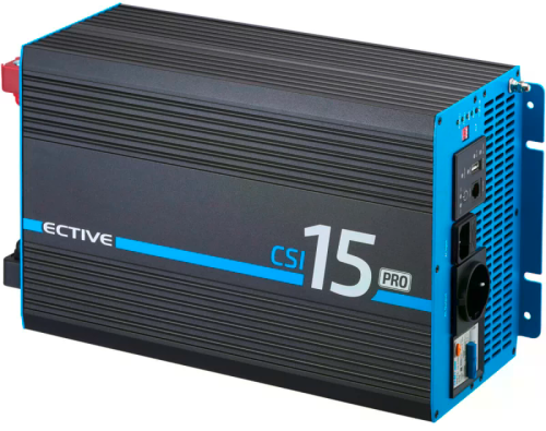 Ective CSI 15 Pro Sinus-Wechselrichter mit Netzvorrangschaltung und Ladegerät 12V 1500W - Wechselrichter & Spannungswandler