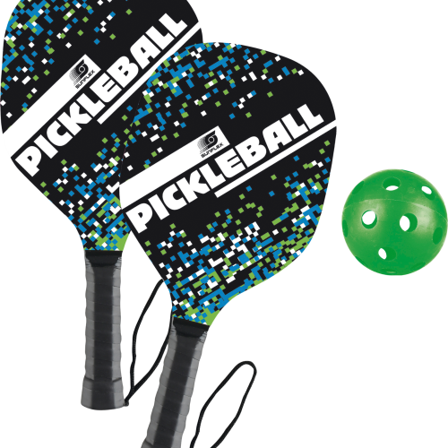 sunflex sport Pickle Ball Schlägerset 2 teilig inklusive Ball und Aufbewahrungstasche - Spielsachen