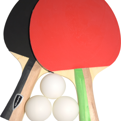 Sunflex sport Fun Set Tischtennis Set mit 2 Einsteigerschlägern und 3 Bällen - Spielsachen