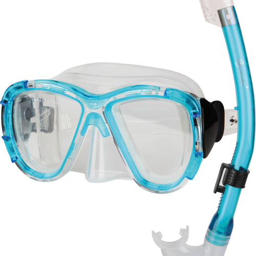 sunflex sport Shark Kinder Taucherset Tauchermaske und Schnorchel für 6 bis 12 Jährige - Badespaß