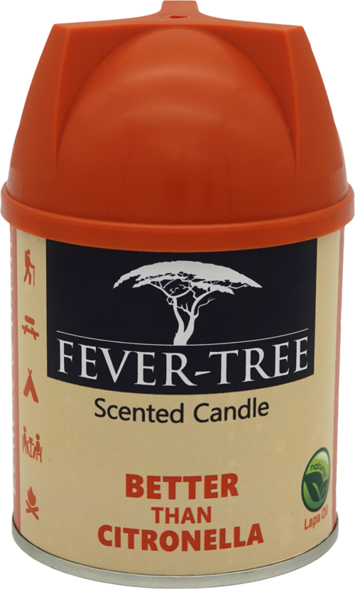 Fever-Tree Duftkerze gegen Fliegen und Stechmücken Lemon & Basil - Insektenabwehr & Mückenschutz