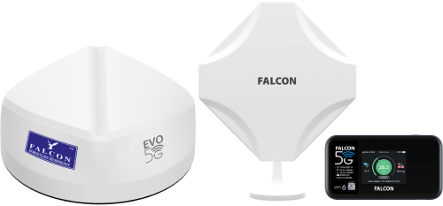 Falcon EVO 5G Flex LTE Dachantenne und Fensterantenne mit mobilem 150 Mbit 4G WLAN Router - 5G-/LTE-Antennen