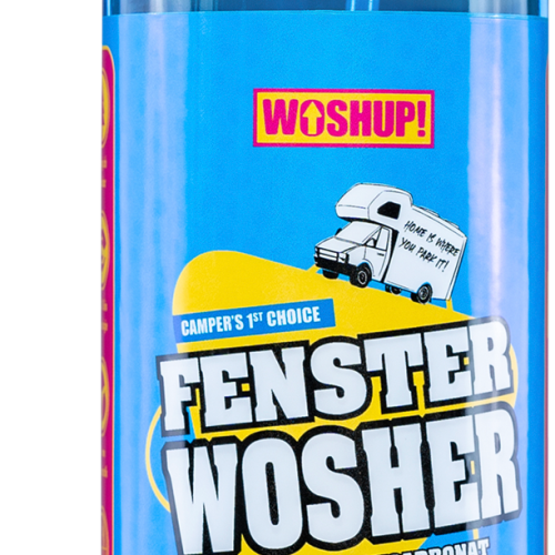 WOSHUP! Fenster Wosher Scheibenreiniger für Wohnwagen und Wohnmobile 1 Liter - Innenbereich & Scheiben