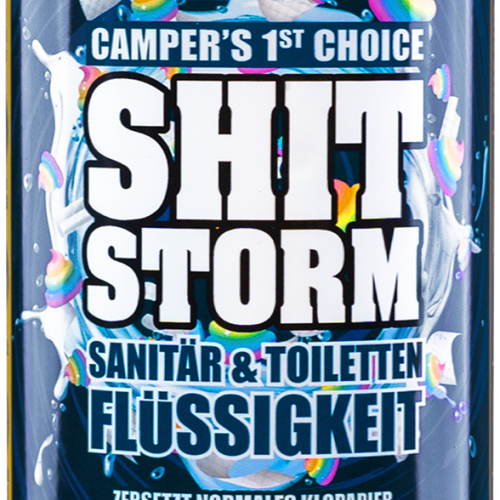 WOSHUP! Shitstorm Bubble Gum Toilettenzusatz mit Bubblegum Duft 1 Liter - Sanitärzusätze & -flüssigkeiten
