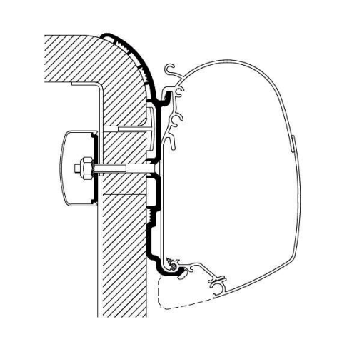Thule  Bürstner Markisenadapter 3 Meter - Markisenadapter