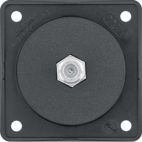 Berker Integro Antennen-Verbinderdose SAT schwarz matt - Sat-Zubehör