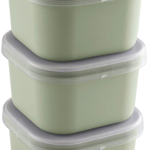 Sunware Sigma home Food to go Lunchbox 3er-Set  grün - Lebensmittelbehälter / Vorratsdosen