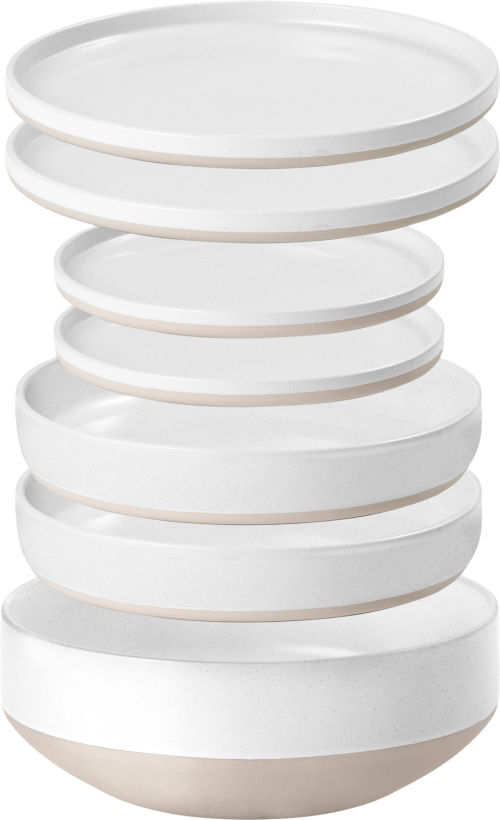 Brunner 6in1 Odette Geschirr-Set 7-tlg. - Kunststoff und Melamin Geschirr-Sets