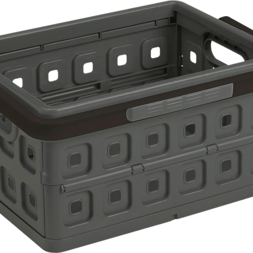 Sunware Square Klappbox mit Griff 24 L anthrazit - Aufbewahrungs- & Transportbehälter