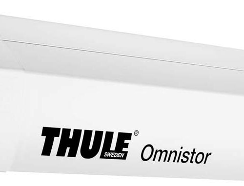 Thule Omnistor 9200 Dachmarkise Weiß Tuchfarbe Mystic Grey Länge 4,5 m - Kassettenmarkisen