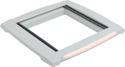 MPK Plisseerahmen mit LED Signal-weiß - Aussteller und Fensterzubehör