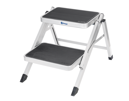 Berger Doppel Trittstufe Klappbar Stahl (Höhe 40 cm) - Trittstufen