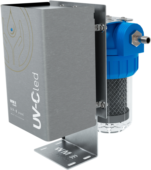 WM Aquatec UV-8 steel KLW Komplettlösung Wasserhygiene UV-C LED Wasserdesinfektionseinheit - Trinkwasseraufbereitung