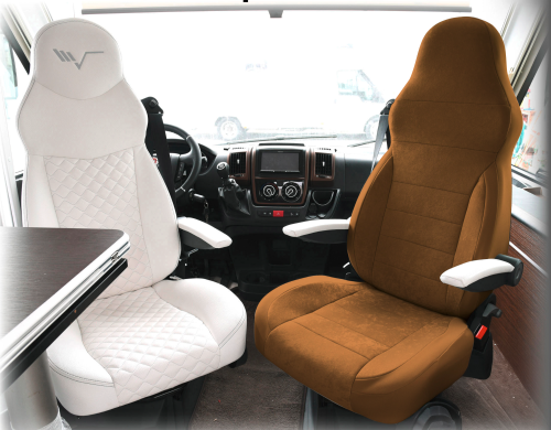 Ideatermica Venus D Sitzbezug mit integrierter Kopfstütze und Gurten 2 Stück beige - Sitzbezüge