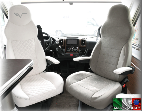 Ideatermica Venus D Sitzbezug mit integrierter Kopfstütze und Gurten 2 Stück grau - Sitzbezüge