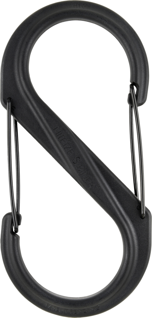 Nite Ize S-Biner - Kunststoff Gr. 10, schwarz - Ladungssicherung & Befestigung