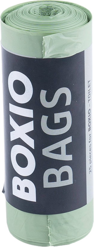 Boxio Bio Bags Kompostierbare Beutel 25 Stück für Trockentoilette 10 Liter - Toilettenbeutel & Toilettenzubehör