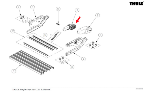 Thule Motor pasend zu Single Step V10 / V15 - Thule