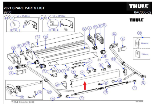 Thule Frontblende passend zu Omnistor 9200 - Thule